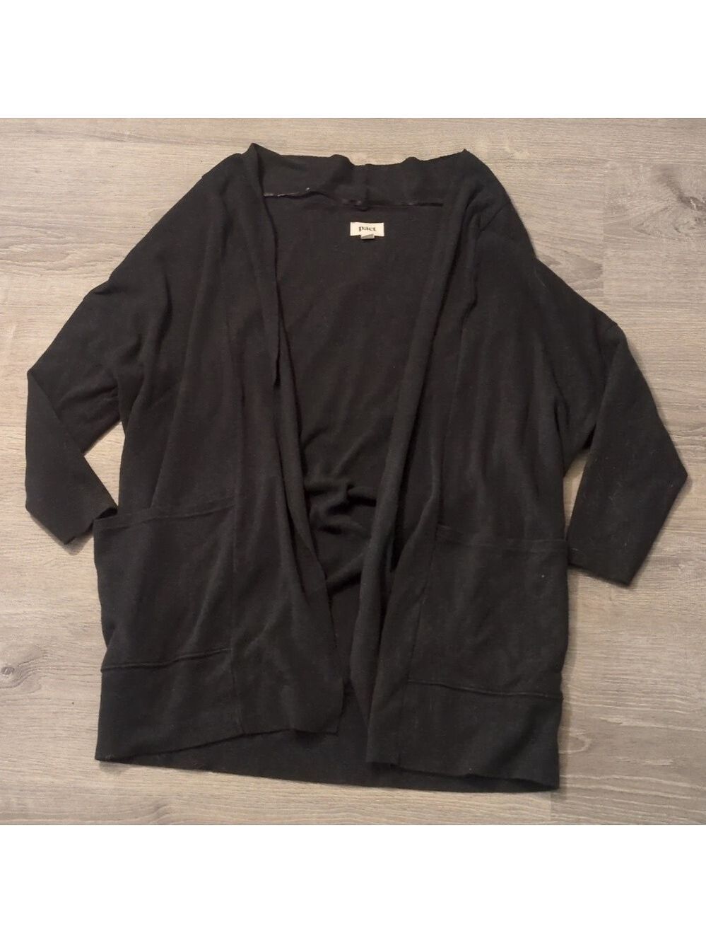 Pact gray open Cardigan size M/L